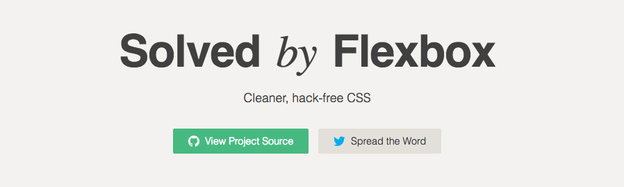 Screenshot of Solved by FlexBox demonstration site .